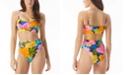 SUNDAZED Gianna Printed Midline Bikini Top & High-Waist Bottoms, Created for Macy's